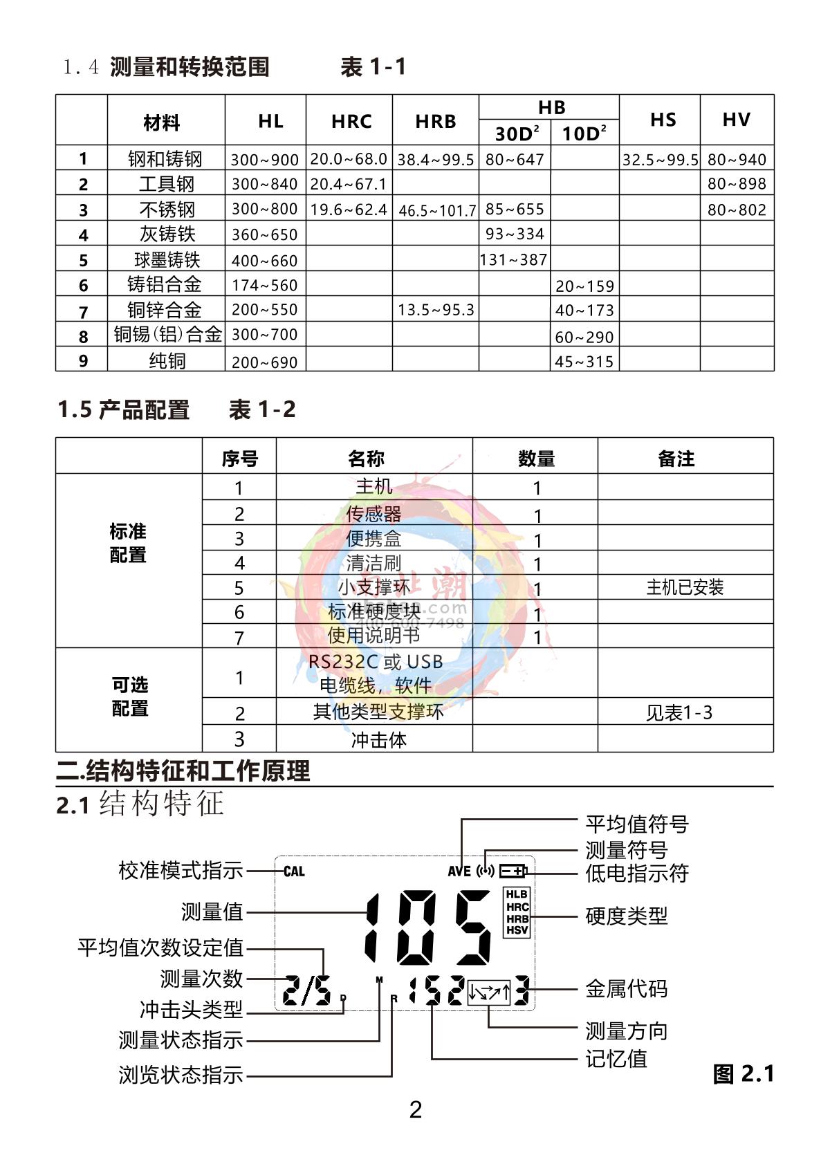 Duban DB22-HM450 Leeb Hardness TesterManual page 11