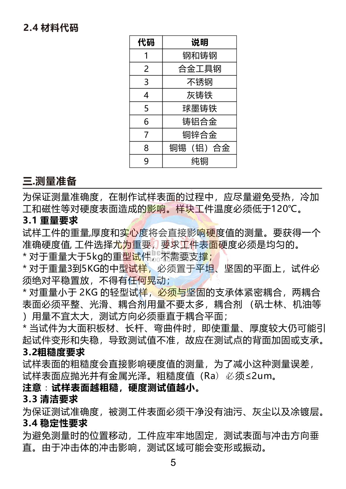 Duban DB22-HM450 Leeb Hardness TesterManual page 16