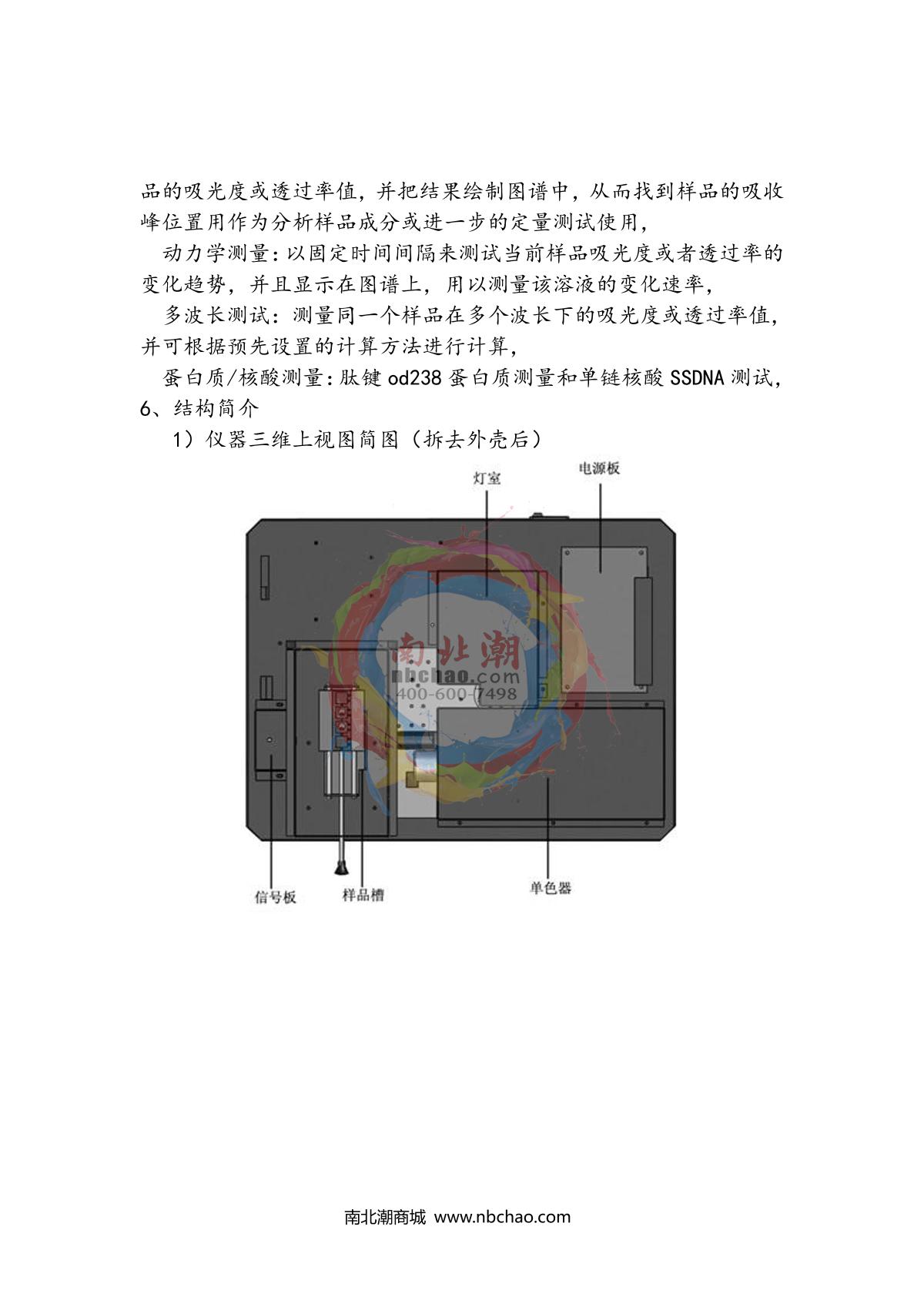 Yoke T2600 Ultraviolet-visible spectrophoto-meterManual page 6