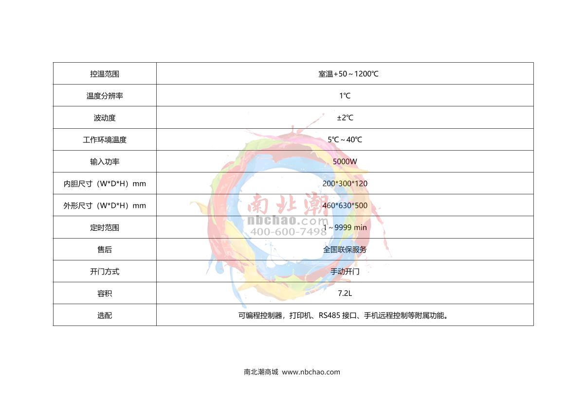 BenTing CSX2-5-12 Box-Type Resistance Furnace brochure page 3