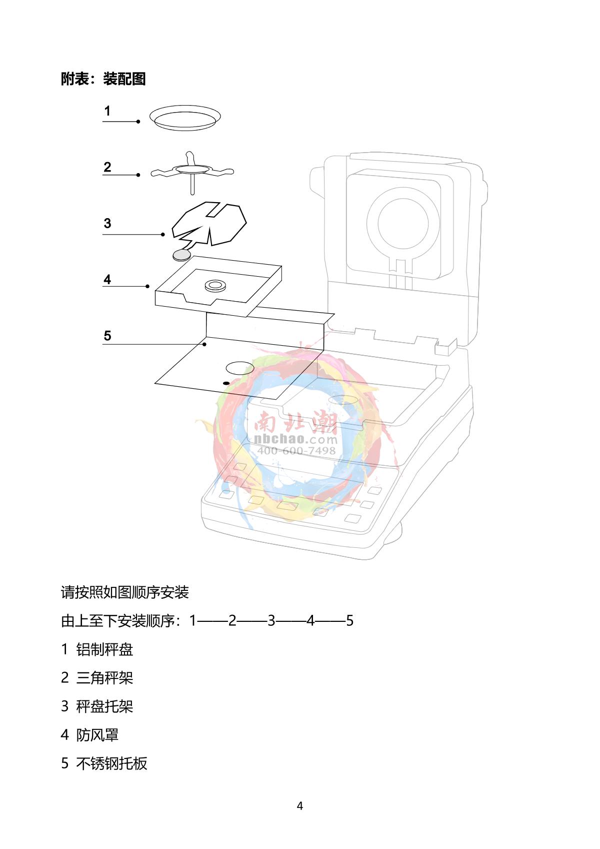 TianMa TM-101MW Halogen Moisture meterManual page 5