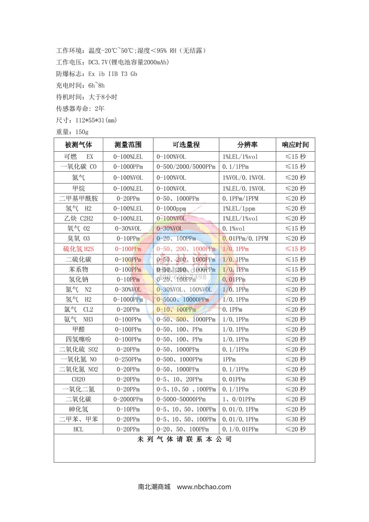 HuiRuiPu HRP-B1000-CO Carbon monoxide Gas Detector brochure page 3