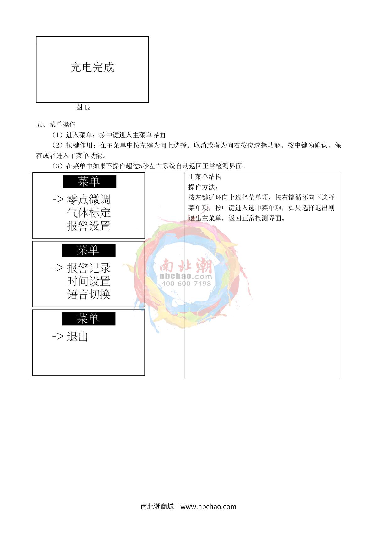 HuiRuiPu HRP-B1000-H2S Hydrogen sulfide Gas DetectorManual page 7