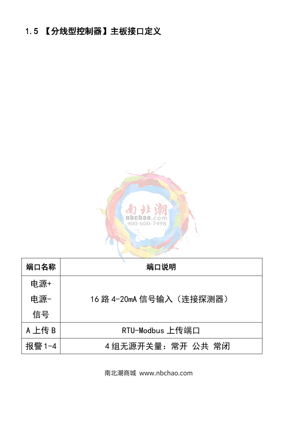 HuiRuiPu HRP-K6000-32 Line type gas alarm controllerManual page 6