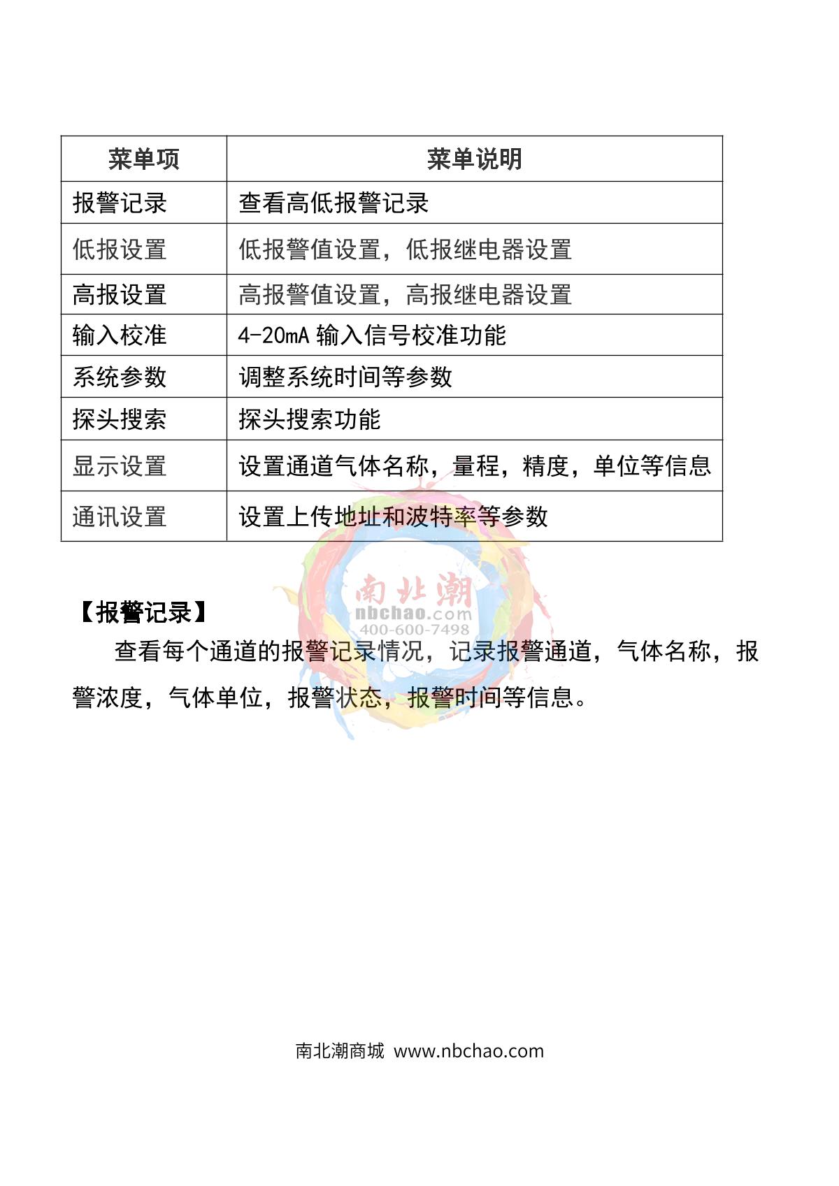 HuiRuiPu HRP-K6000-32 Line type gas alarm controllerManual page 9