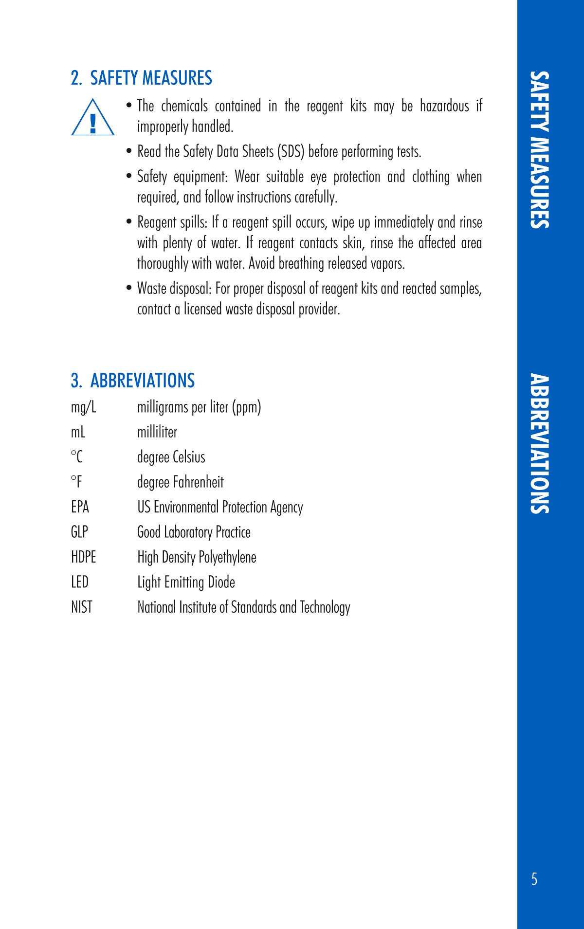 HANNA HI97720 PhotometerManual page 5