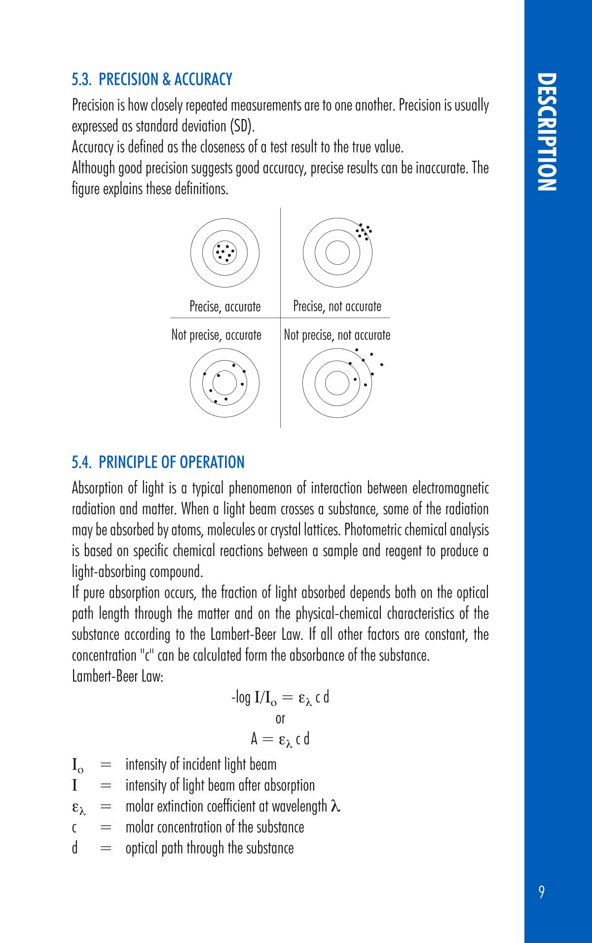 HANNA HI97720 PhotometerManual page 9