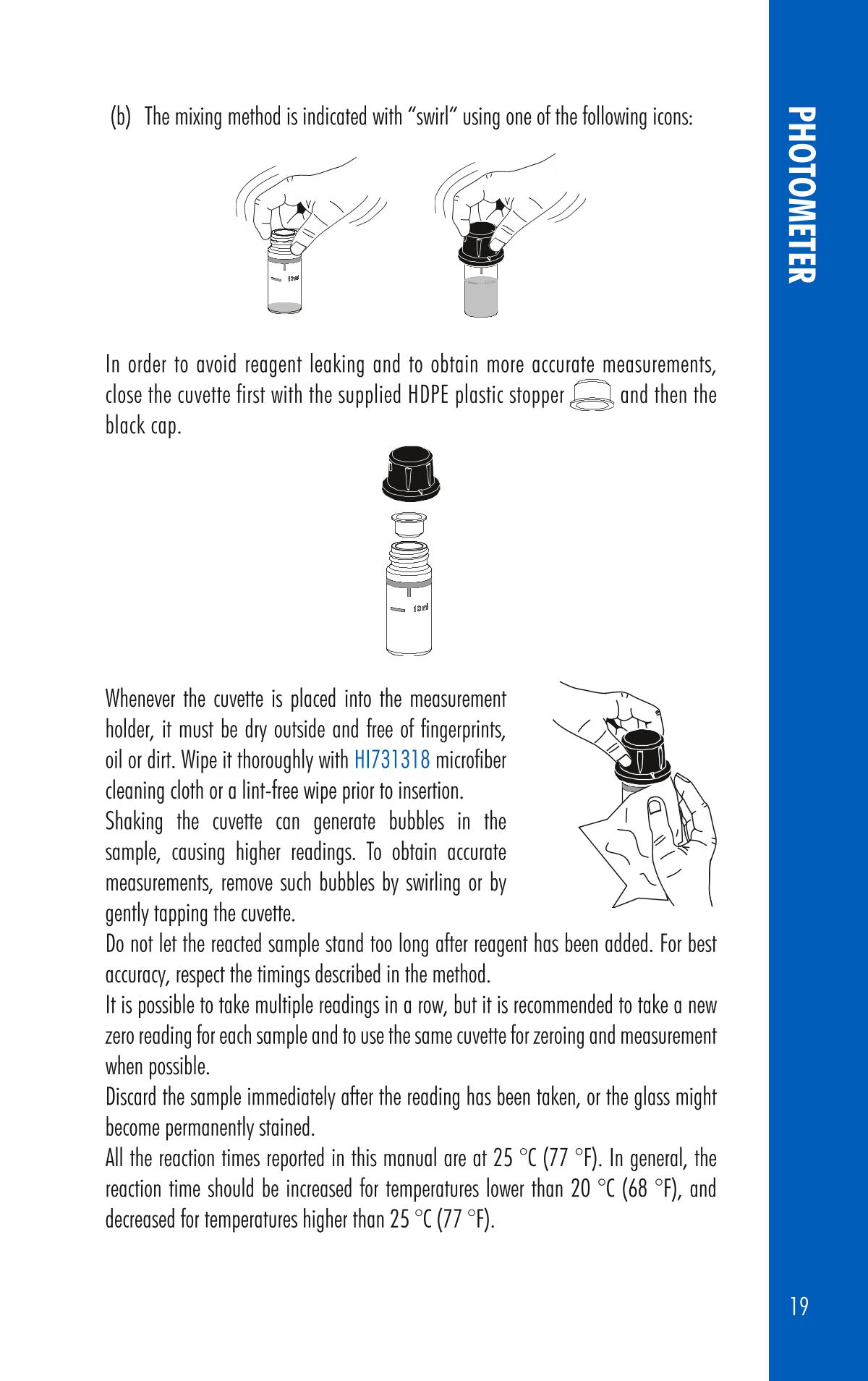HANNA HI97720 PhotometerManual page 19
