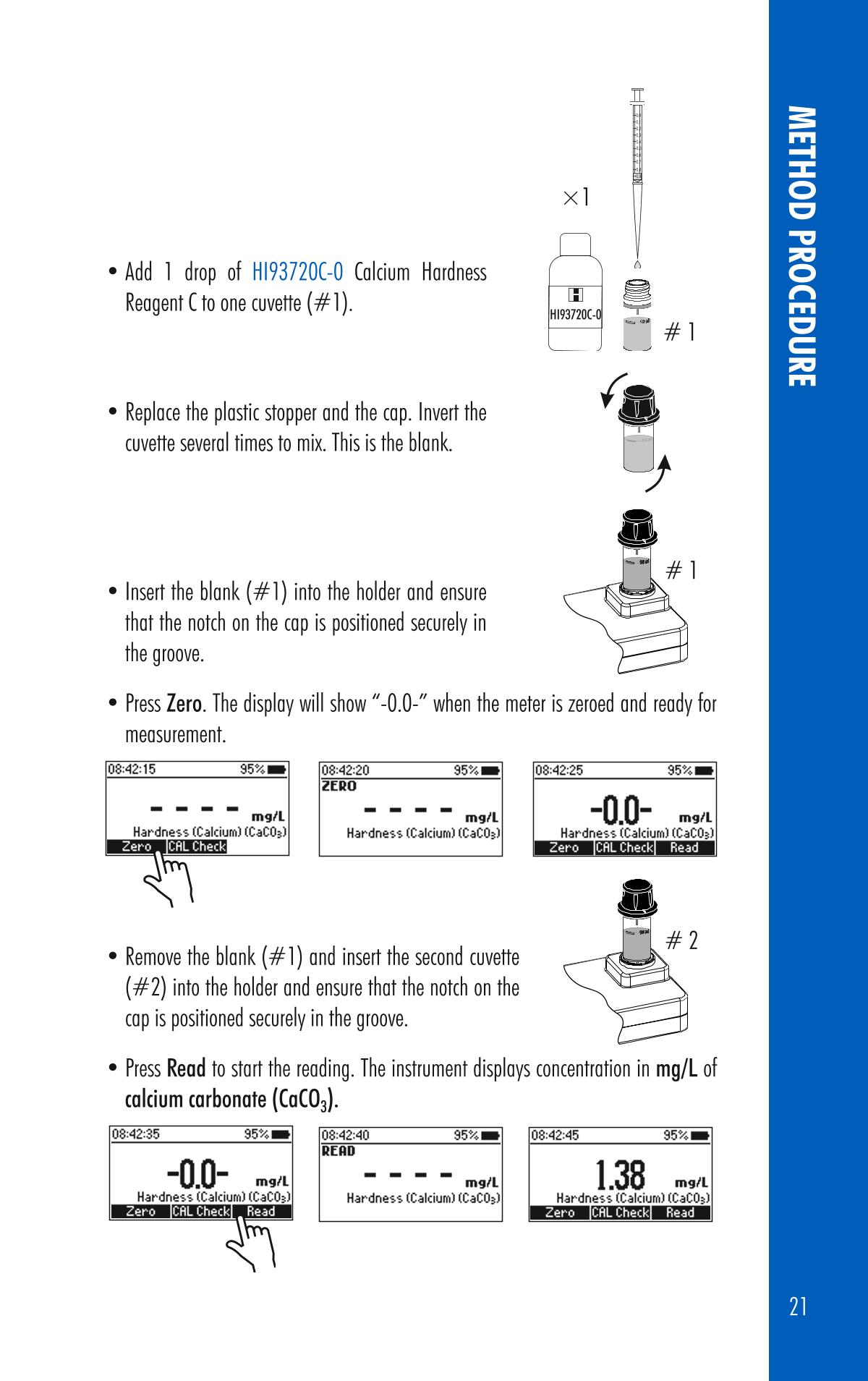 HANNA HI97720 PhotometerManual page 21