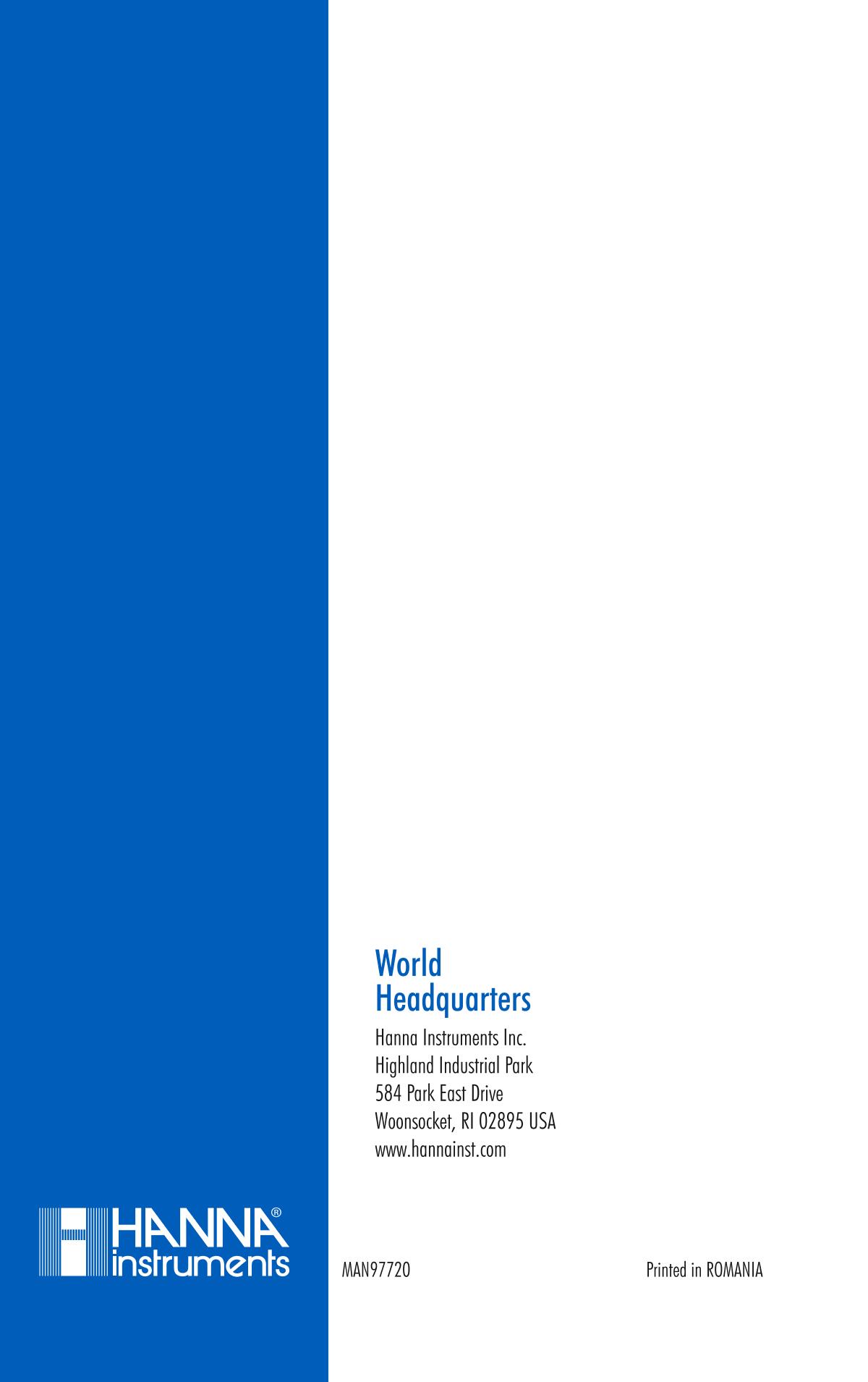 HANNA HI97720 PhotometerManual page 28