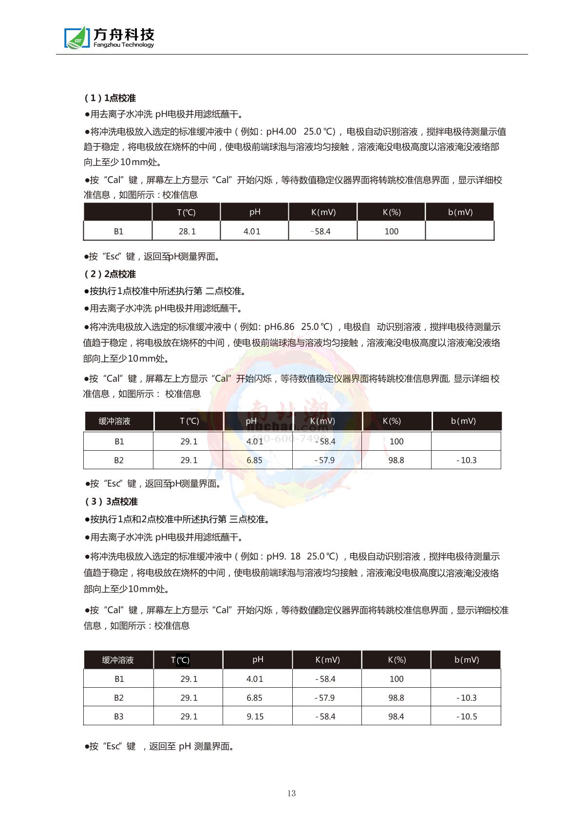 FZchina FZR-362 Portable ORP/pH MeterManual page 15
