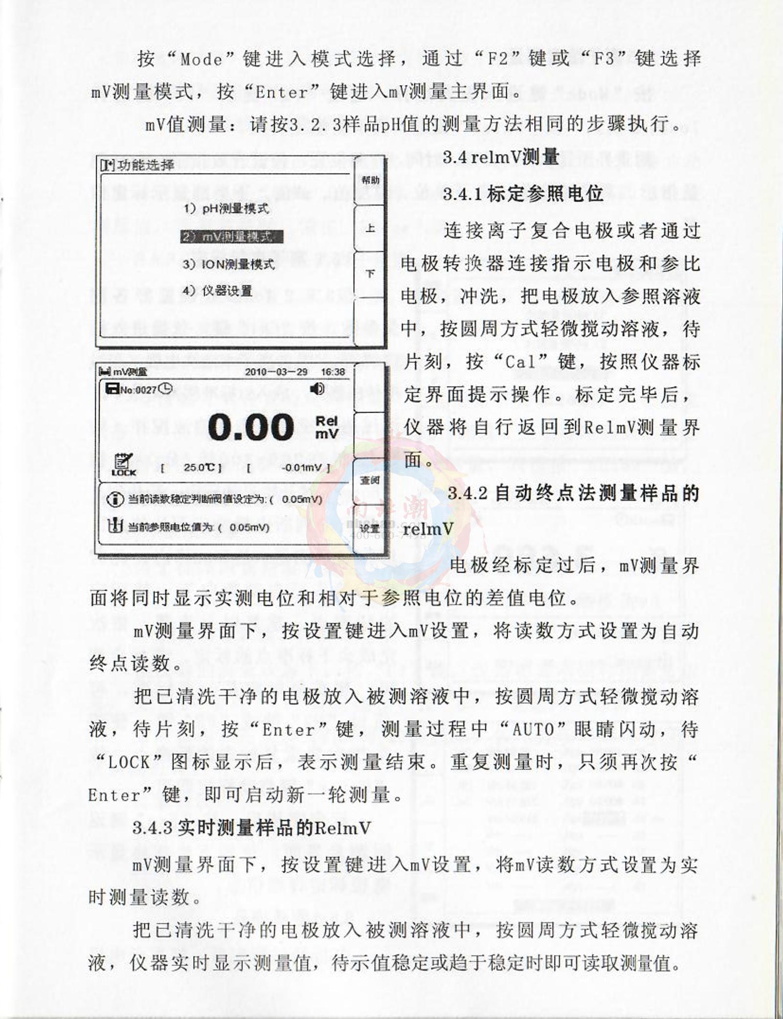 FZchina PXJ-1C+CL High-precision Ion MeterManual page 6