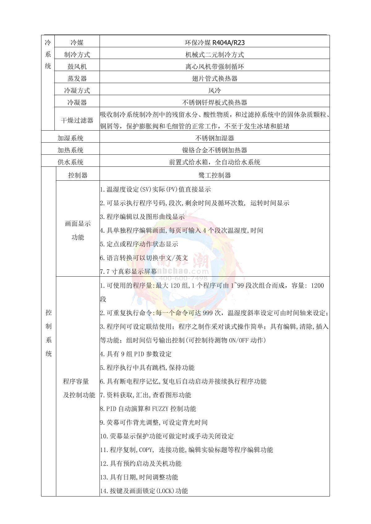 LUGONG ST-50LC Humidity Chamber brochure page 4