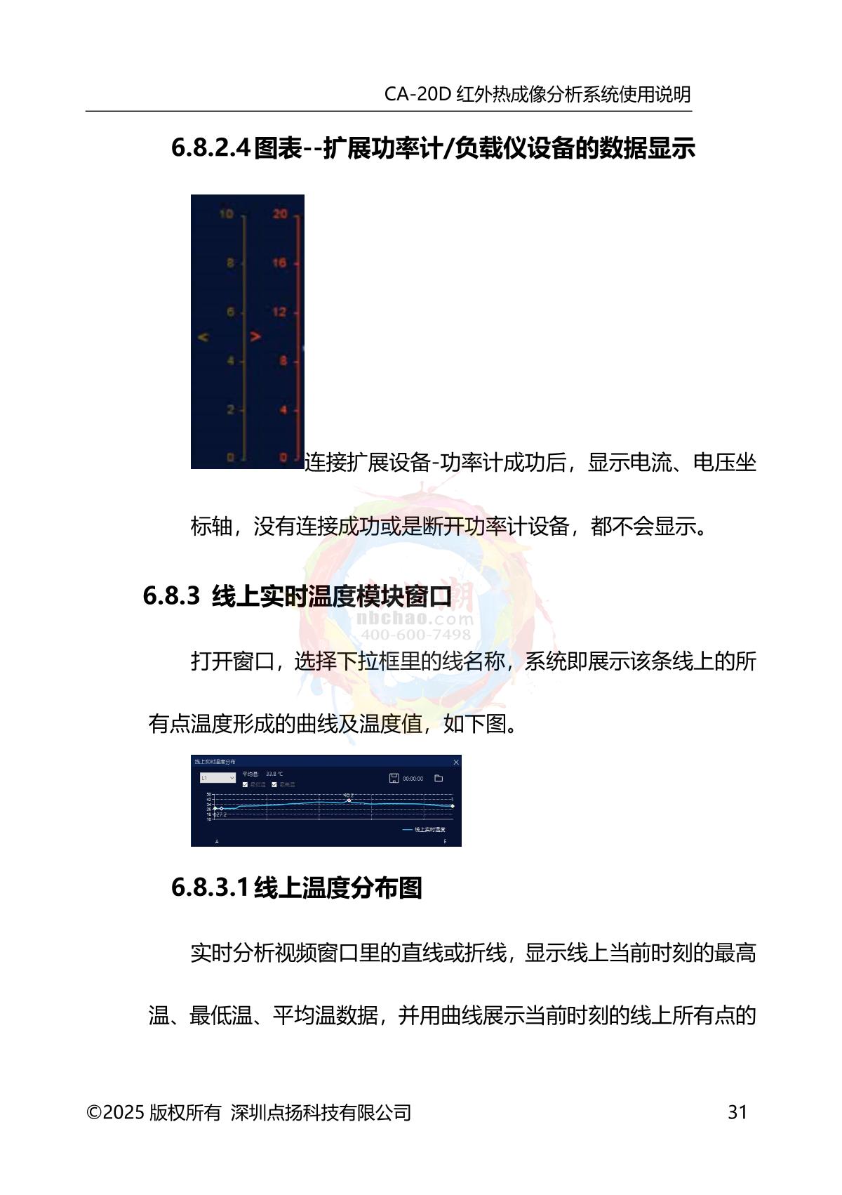 DianYang CA-20D Infrared thermal imagery analyzerManual page 35