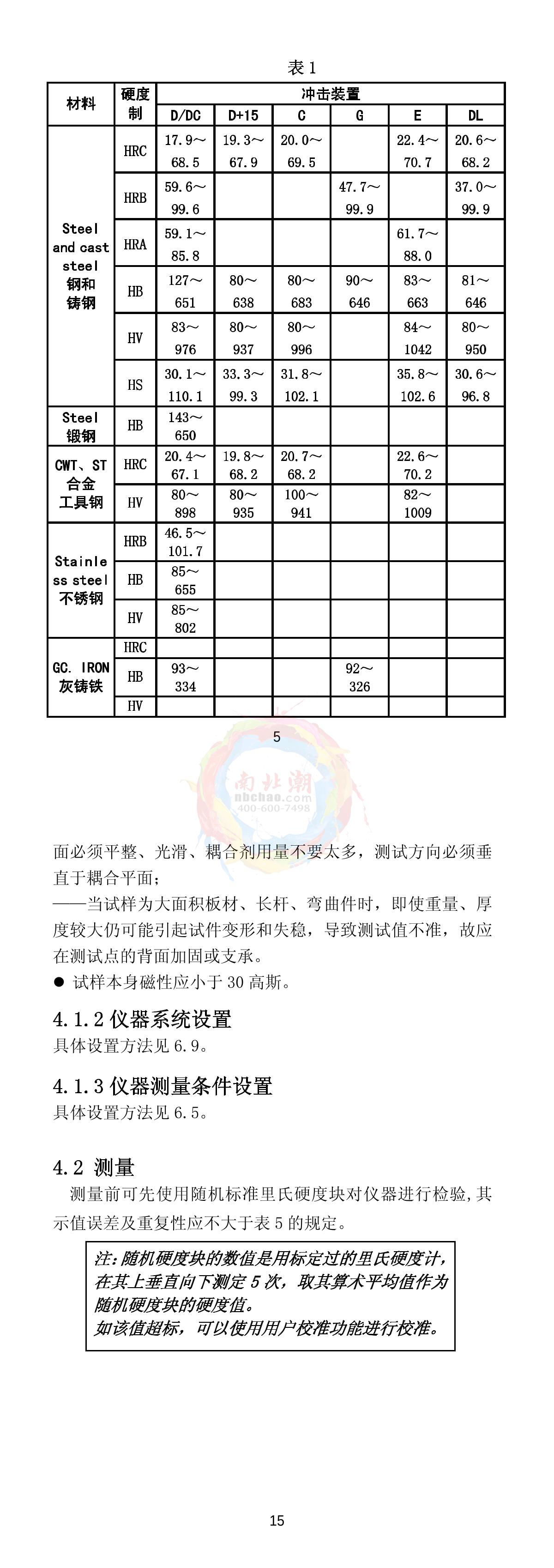 KairDa NDT280 Leeb Hardness TesterManual page 12