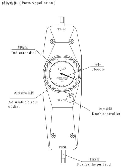 Haibao pointer push-pull gauge manual with picture 4