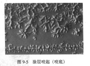What causes orange peel, grapefruit peel, and bite defects to appear during the painting process?  Picture 2