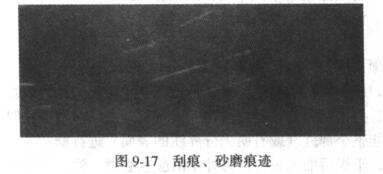 What are the causes of scratches and sanding marks on the surface of the coating film?  Picture 1