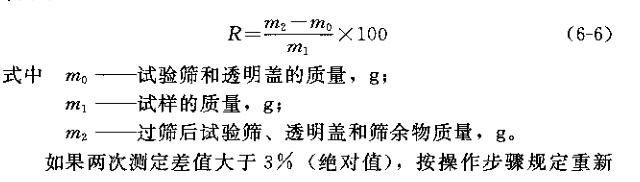 ISO8130-1:1992 "Determination of particle size distribution by sieving method" content introduction with picture 1