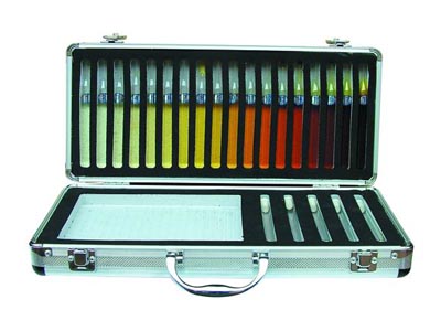 List of routine testing items and testing instruments for coatings with Figure 1