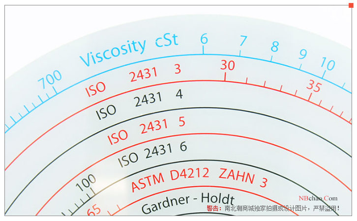 荷兰TQC VF2053粘度对照表盘正面细节图