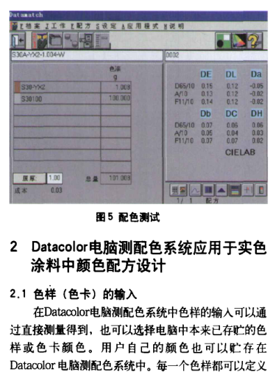 Application of computer color matching system in solid color coatings with picture 9