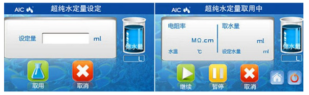 About the quantitative water intake function of Aikepu ultrapure water machine with picture 1