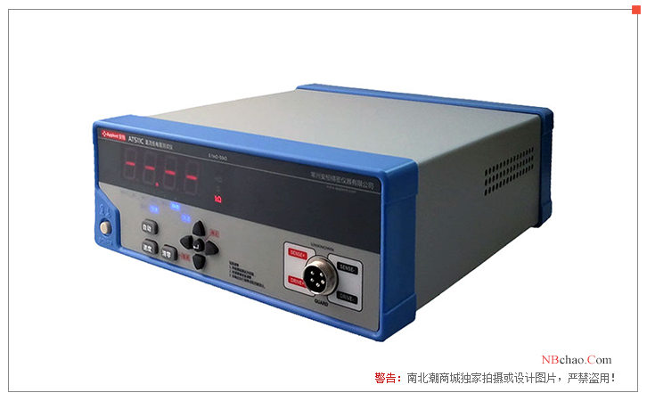 Exterior drawing of the AMBER AT511C DC Low Resistance Tester