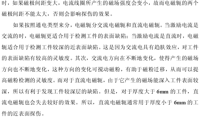 The basic principle and classification of magnetic yoke magnetic particle flaw Detector is shown in Figure 3