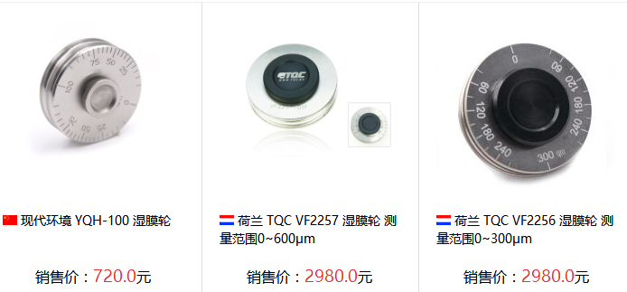 Wet film thickness measurement method with Figure 1
