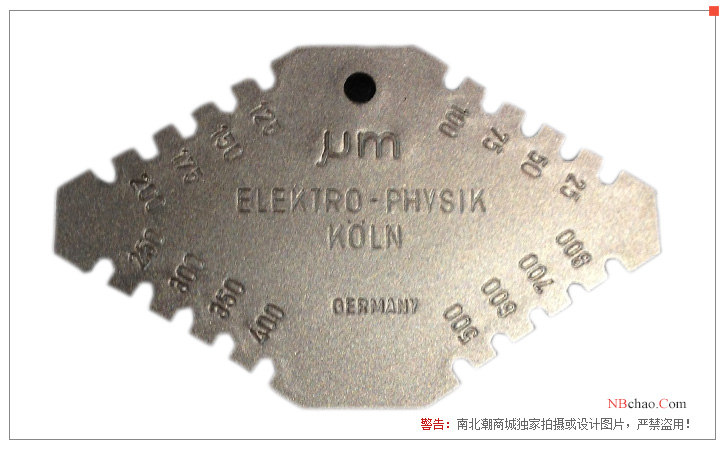 German EPK WetTest wet Film Thickness Gauge display diagram