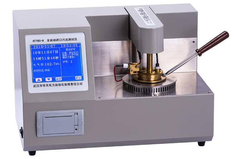 Huatian Electric Power HTYBS-H automatic closed-mouth flash point Tester display diagram
