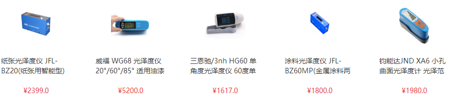 What difference can the human eye see in gloss units?  Picture 1