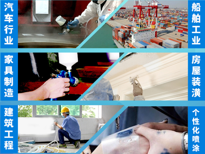 This is how water-in-water paint should be sprayed with a Spray Gun!  Picture 5