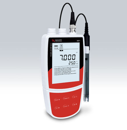 Bante221-CN Portable pH Meter Details Figure 1