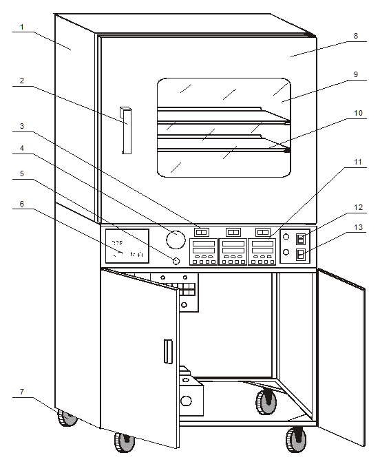 Shanghai Qixin DZF-6210 Vacuum Drying Oven Instruction Manual with Figure 1