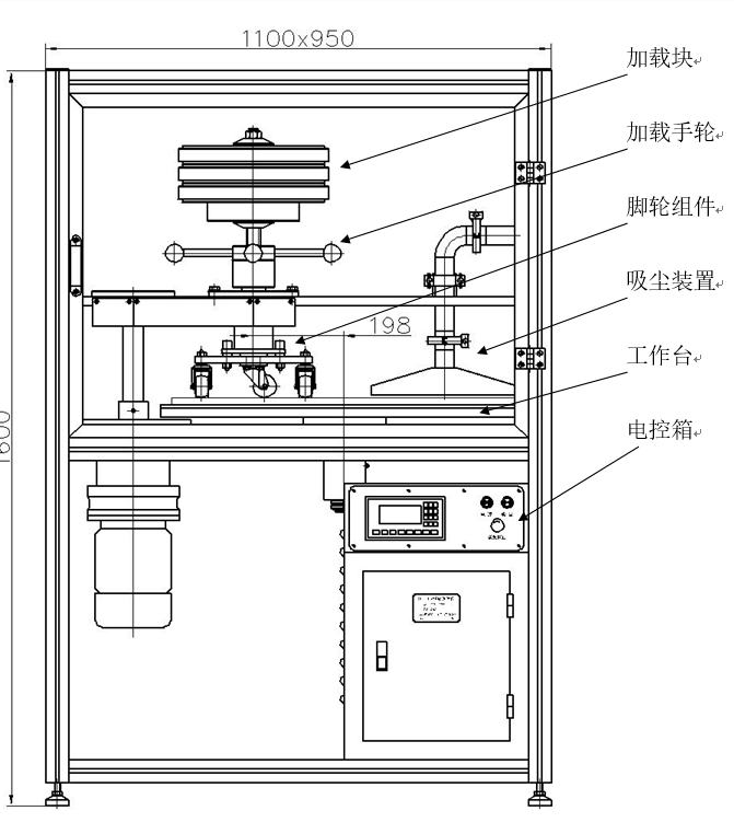 Modern environment CCT-1 caster resistance Tester operation manual with picture 1