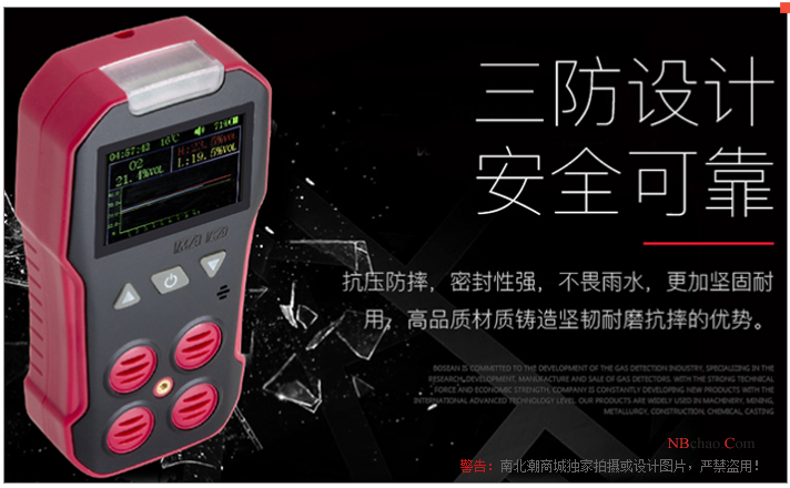 Baoshian CD4 Portable 4-in-1 Gas Detection Alarm 2
