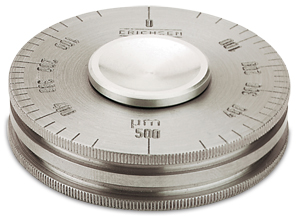 Illustration of the erichsen 234 R/VII wet Film Thickness Gauge wheel gauge