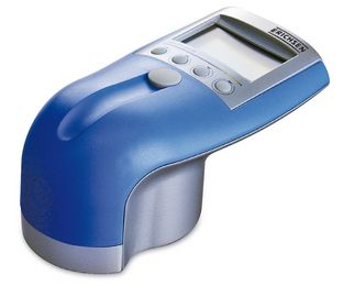 German Erichsen565 color difference gloss meter display map