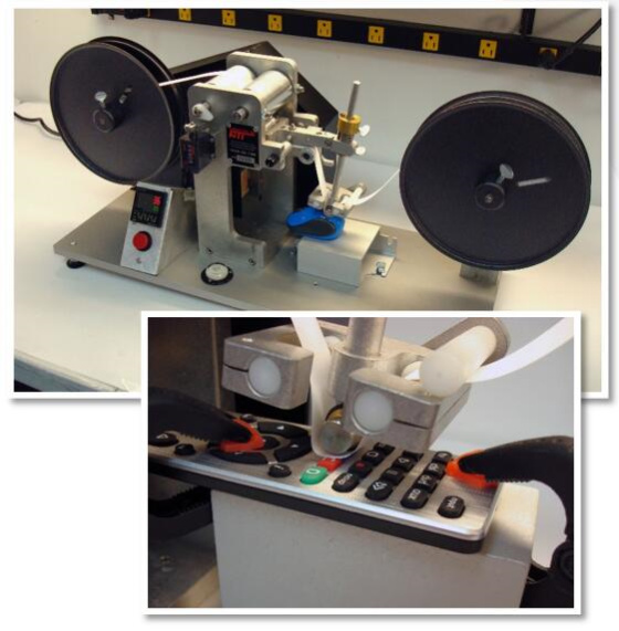 The test principle and operation method of the American RCA paper tape wear Tester with Figure 1