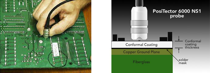 The measurement case of the thickness of the adhesive layer on the glass fiber circuit board is shown in Figure 1