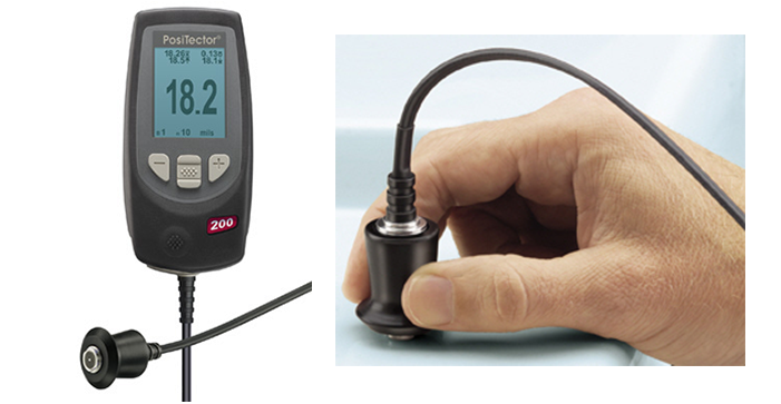 Picture 1 of the thickness measurement case of the three anti-paint layer on the glass material