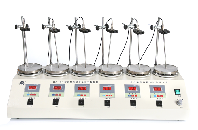 Ronghuas HJ-6A digital display constant temperature multi-head magnetic stirrer