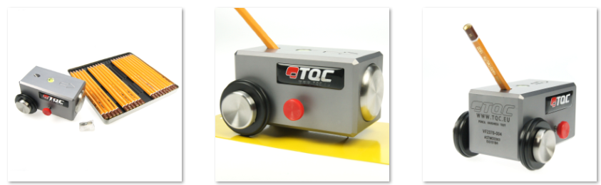 Pencil hardness test of coating film with Figure 1