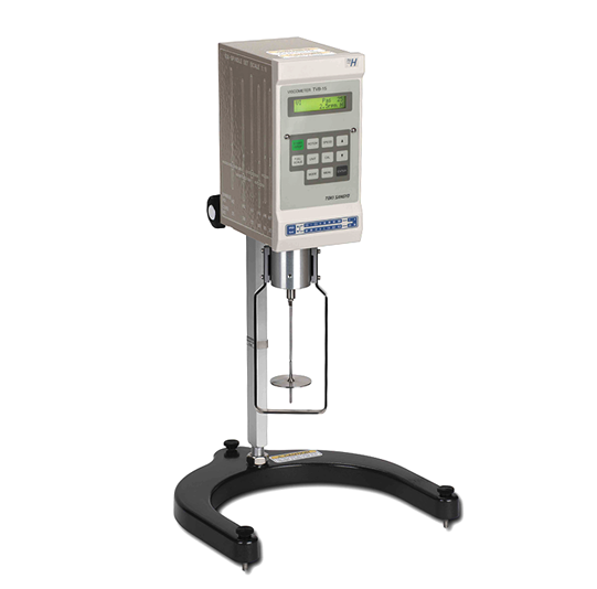 Japan Toki Digital Rotational Viscometer TVB-15U display diagram