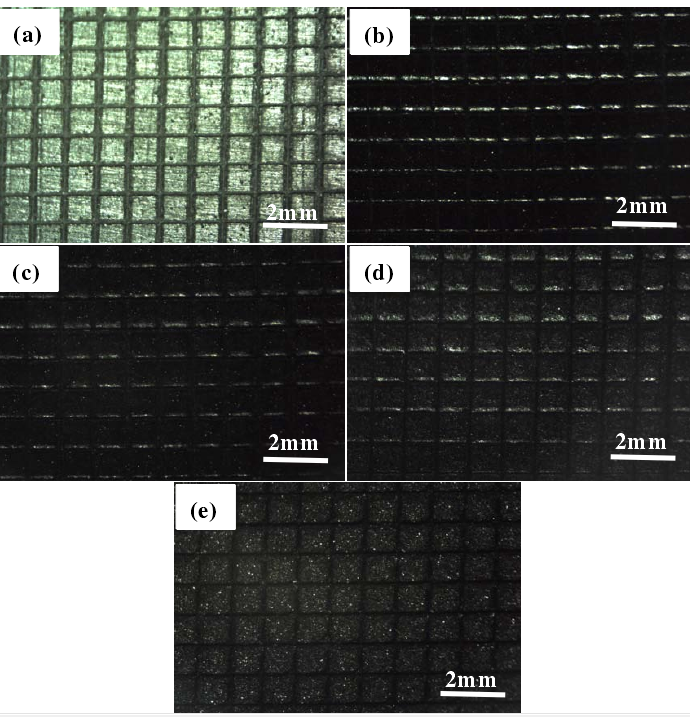 Adhesion test of modified graphite nanosheet coating with Figure 1