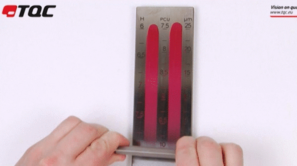 How to test the fineness of precious metal paste with a fineness board Figure 1