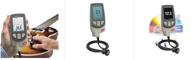 PosiTector 200 Ultrasonic Thickness Gauge Measuring Application of Dry Film Thickness on Non-metallic Substrates with Figure 1