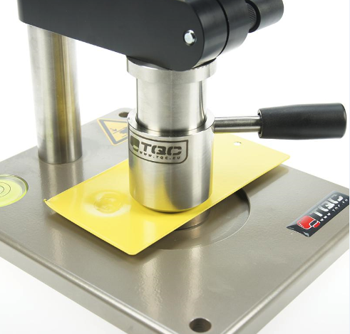 How does the paint film impact Tester test the adhesion level of the enamel coating with picture 2